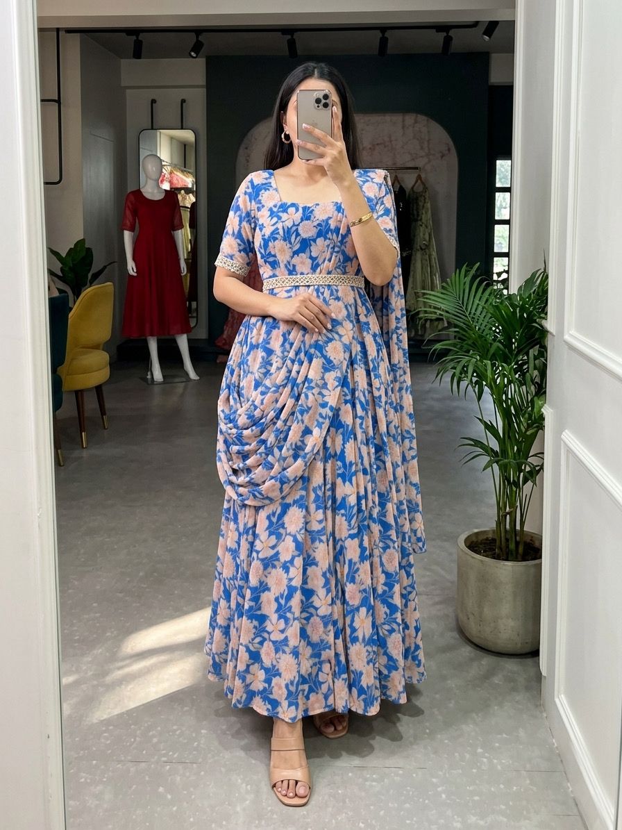 DRAPED GOWN π