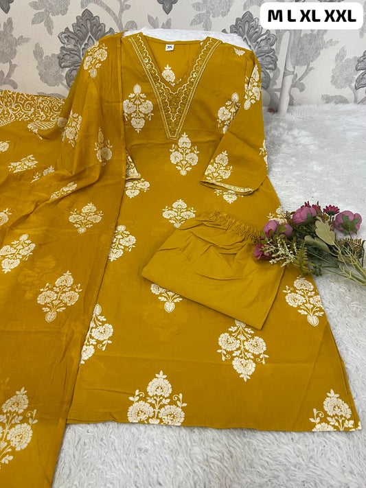 COTTON KURTI SETS💚🧡